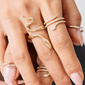 Diamond Snake Wrap Ring