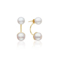 Double Akoya Pearl Earring