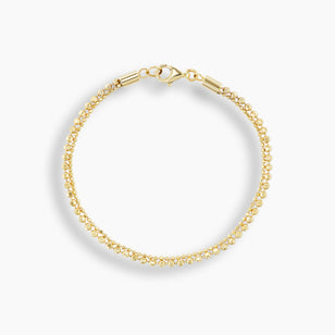 Double Diamond Bead Cut Bracelet