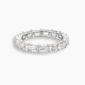 East West Emerald Cut Diamond Eternity Band