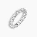 East West Emerald Cut Diamond Eternity Band