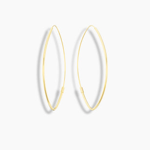 Marquise Hoop Earring