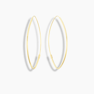 Marquise Hoop Earring