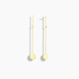 Disc Drop Earrings