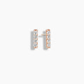 Thick Diamond Bar Studs