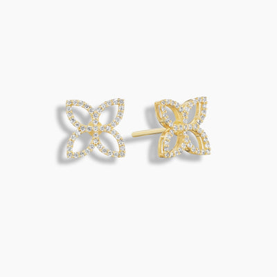 Diamond Petal Studs