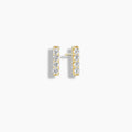 Thick Diamond Bar Studs