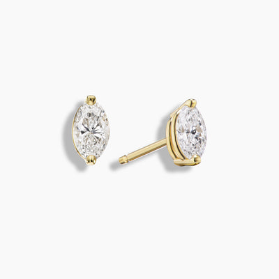 Oval Diamond Studs