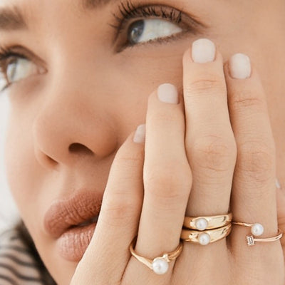 Akoya Pearl Dome Ring