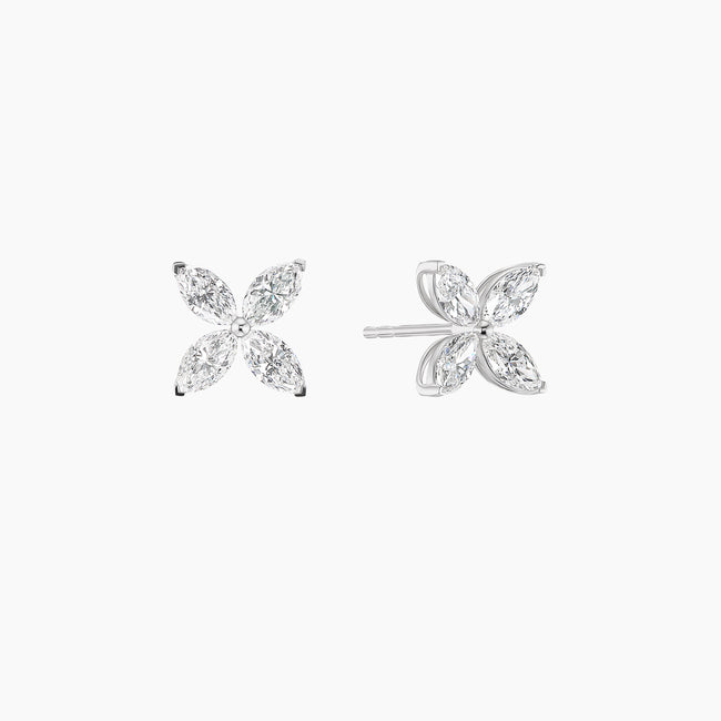 Diamond Petal Studs