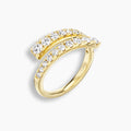 Graduated Diamond Wrap Ring