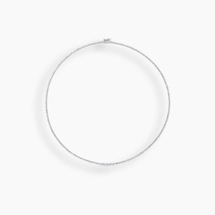 Graduated Diamond Tennis Necklace