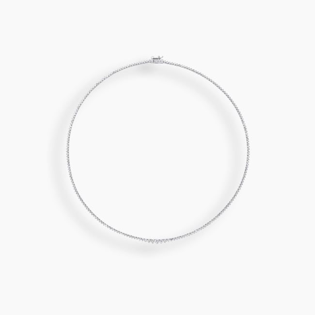 Graduated Diamond Tennis Necklace