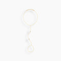 Pear Cut Bezel Diamond Hand Chain