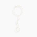 Round Cut Bezel Diamond Hand Chain