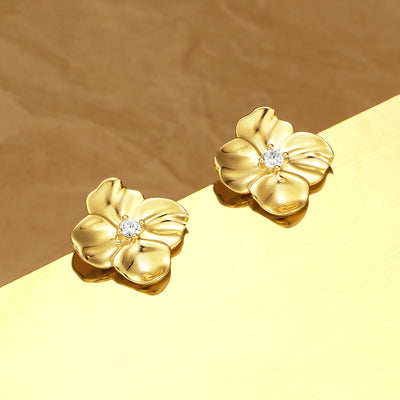 Flower Power Diamond Stud Earrings