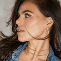 Collar clásico de tenis con diamantes