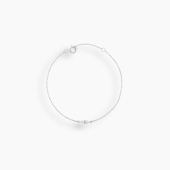 Marquise Diamond Evil Eye Bracelet