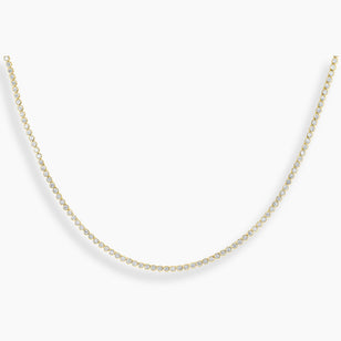 Infinity Bezel Diamond Tennis Necklace