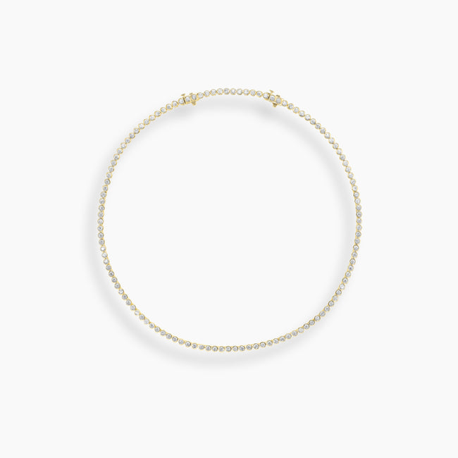 Collar clásico de tenis con diamantes