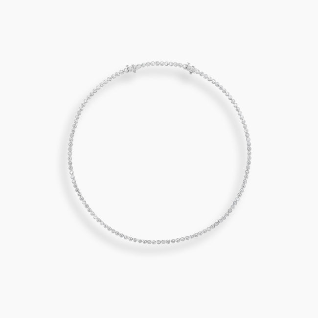 Collar clásico de tenis con diamantes