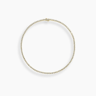 Infinity Bezel Diamond Tennis Necklace