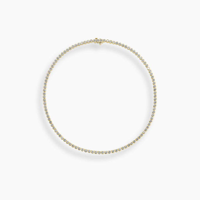 Collar clásico de tenis con diamantes