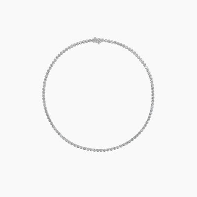 Infinity Bezel Diamond Tennis Necklace