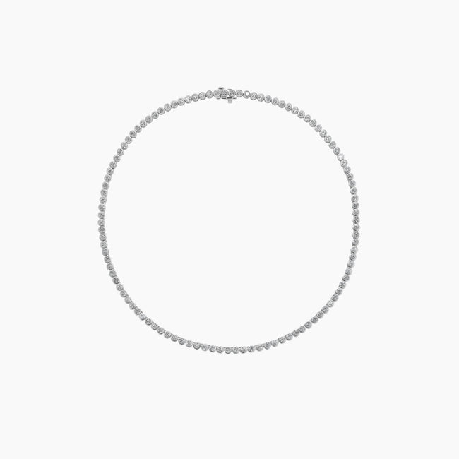 Collar clásico de tenis con diamantes