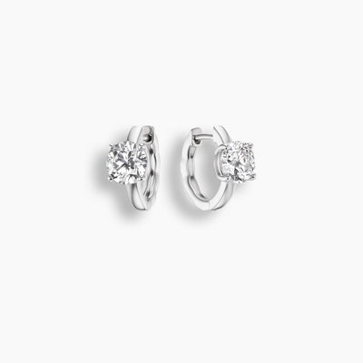 Huggies colgantes de diamantes