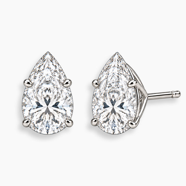 Pear Diamond Studs