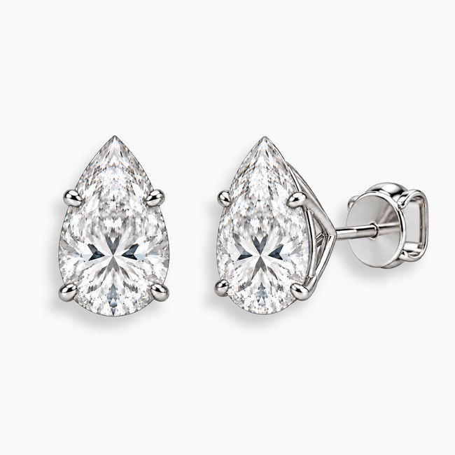 Pear Diamond Studs