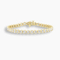 Round Cut Diamond Bezel Tennis Bracelet
