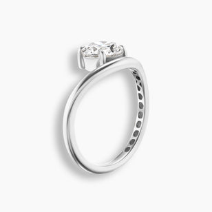 Swoop Round Diamond Pinky Ring