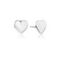 Sterling Silver Heart Studs