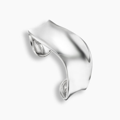 Sterling Silver Wavy Cuff Bracelet