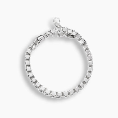 Sterling Silver Box Chain Bracelet