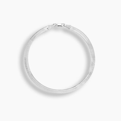 Sterling Silver Herringbone Bracelet