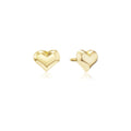 Puffed Mini Heart Studs