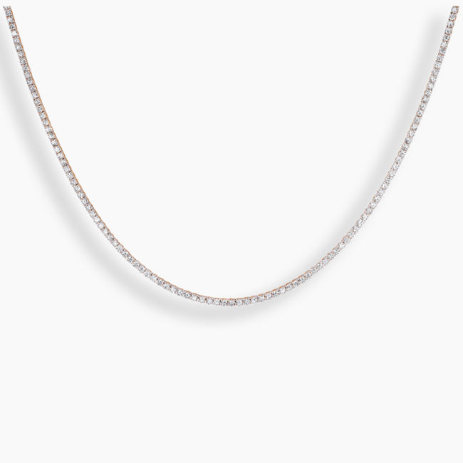 Classic Diamond Tennis Necklace