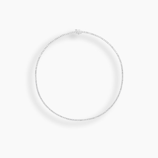Classic Diamond Tennis Necklace
