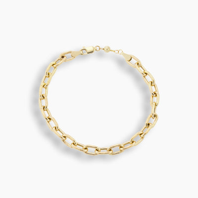 Thick Elongated Link Bracelet