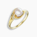 Akoya Pearl Twist Ring