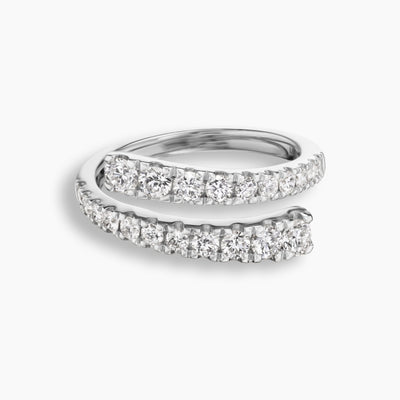 Graduated Diamond Wrap Ring