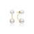 Double Akoya Pearl Earring