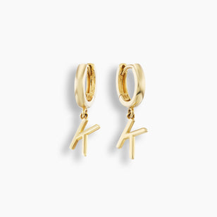 Personally Yours Initial Dangle Huggie