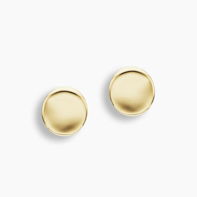 Gold Disc Earrings