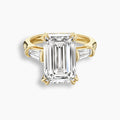 9 TCW Emerald Cut Diamond Baguette Engagement Ring