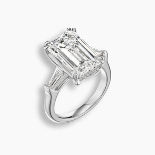 9 TCW Emerald Cut Diamond Baguette Engagement Ring