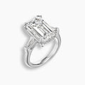 9 TCW Emerald Cut Diamond Baguette Engagement Ring